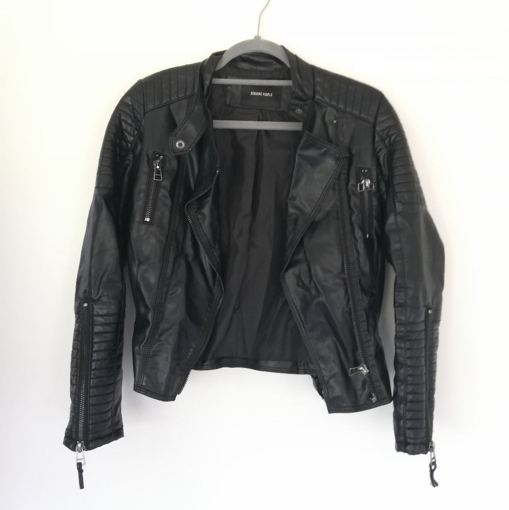 Genuine People faux leather jacket